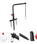 Iron Swing Training Tool Golf Practice Gear For Accurate Posture And Swing Portable Outdoor Swing Trainer with red rod and ball