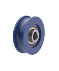 4Pcs U Groove Nylon Guide Wheel Set For Doors Windows Cabinets Drawers, U-Groove Roller Pulleys 5x25.5x8.5mm Blue, Built To Last, Heavy Duty, Smooth Sliding Upgrade For Everyday Home DIY blue nylon wheel with bearing steel core