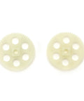 Main Gear Assembly For C138 Pro Bell 206 RC Helicopter with plastic components, precise tooth spacing, two gears.