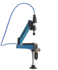 Beefed Up M3 To M12 Pneumatic Vertical Tapping Machine with aluminum alloy build for quick metal holes, low noise, double torque protection