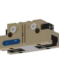 Gripper Pneumatic Fixture Go-To JGP-P 100-1 1460268 For Small Components, compact beige pneumatic gripper with mounting base