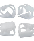Adjustable Plastic Tube Clamps 1/4 To 1/2 Inch No Fuss Quick Install Flow Control Hose Clamp For Lab Pinch Valves Pack Of 5 White