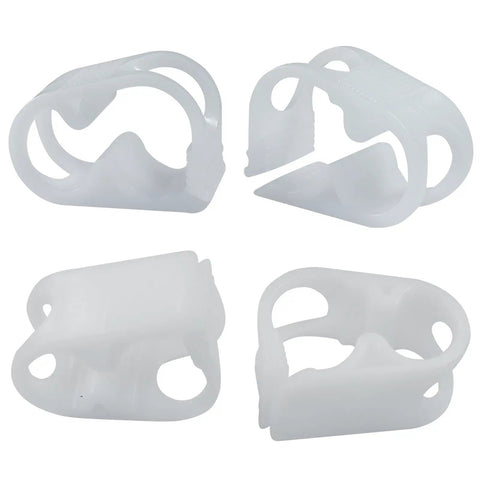 Adjustable Plastic Tube Clamps 1/4 To 1/2 Inch No Fuss Quick Install Flow Control Hose Clamp For Lab Pinch Valves Pack Of 5 White