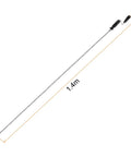 Heavy Duty 6 Ft Stainless Steel Drain Auger Snake To Bust Up Tough Hair Clogs In Toilet Kitchen Sink Shower Bathtub Flexible Durable Claw Plumbing Tool For Sink And Tub, shown at 1.4m length.