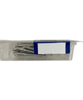 Stainless Steel Wood Screws Size 10 2 Inch Flat Head Square Drive Pack Of 10 in clear packaging, side view