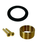 Effortless Bathtub Drain Kit With Brushed Gold Two Hole Overflow Faceplate Universal Fit Brass Stopper Threaded Drain Assembly No Fuss Easy Tap Operation And Durable Bath Trim Set For Quick Replacement materials