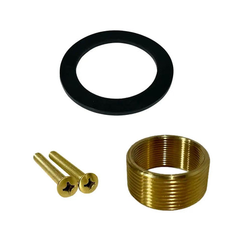 Effortless Bathtub Drain Kit With Brushed Gold Two Hole Overflow Faceplate Universal Fit Brass Stopper Threaded Drain Assembly No Fuss Easy Tap Operation And Durable Bath Trim Set For Quick Replacement materials