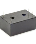 Top Shelf 12V DC Power Supply 2 Watt Slick Compact Industrial Adapter With Ul Certified Build, Black rectangular housing with pins.