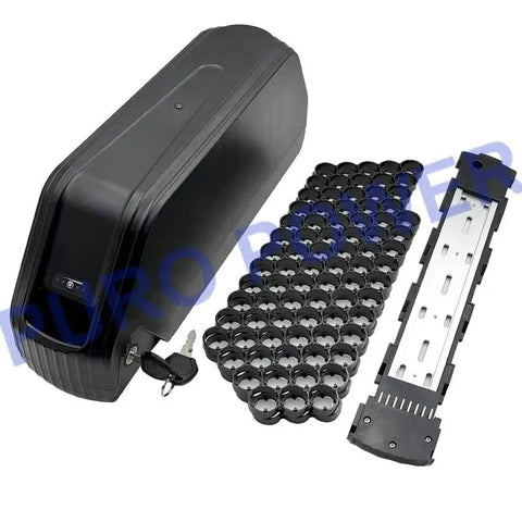 Heavy Duty Ebike Battery Housing Built Like A Tank For Custom Rigs Fits 80 Pieces 21700 Cells with keys and assembly parts