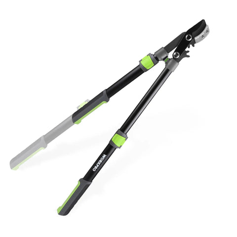 Extendable Anvil Lopper For Gardening With 25 To 37 Inch Reach, Cuts Branches Up To 1.6 Inches, Heavy Duty Pruning Shear With Gear System