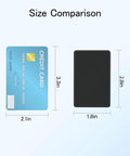 Size comparison of 8 Pack Small ABS Plastic Project Box Electrical Enclosure with credit card for power electronics, black case