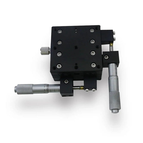 Motorized Rotary Positioning Stage With XY60 L36 Cross Roller Guide Slide Table with Micrometer Drives