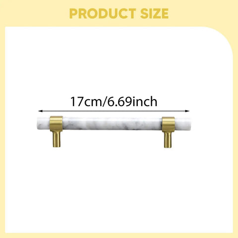 Marble Cabinet Handles For Mounting Drawer Pulls For Dressers Wardrobes Cabinets And Chests Of Drawers White 35x170mm
