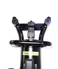 Heavy Duty Electric Rebar Bender Semi Automatic Steel Rod Spiral Bending Machine Max Bend Size 32mm handle and controls overhead view