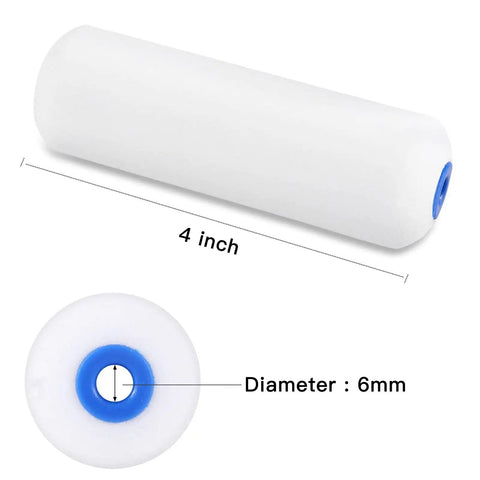 Small 4 Inch Foam Paint Roller With High Density Foam Delivers Smooth As Butter Finish No Bubbles For Walls Cabinets Cupboards