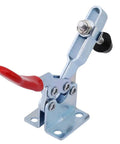 Hot Pick Vistreck 4-Pack 201B Horizontal Toggle Clamp, metal construction, red handle, used for quick release holding.