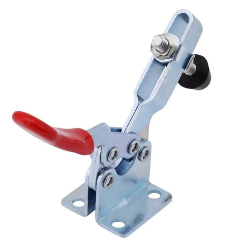 Hot Pick Vistreck 4-Pack 201B Horizontal Toggle Clamp, metal construction, red handle, used for quick release holding.