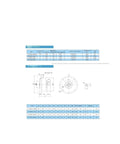 Technical specs of Single Axis Magnetic Powder Brake With 1 Nm Torque And 24V Mini Tension Controller, showing dimensions and diagrams.