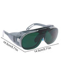Heavy Duty Welding Safety Glasses With Wrap Around Anti Glare Arc Lens And Comfortable Ergonomic Eye Protection Goggles, 14.5cm size, polycarbonate material.