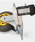 Measuring Top Shelf Heavy Duty Furniture Caster Wheels 3 Inch To 4 Inch Polyurethane Rollers with caliper for precision.