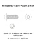 316 Stainless Steel Micro Fastener Kit With Metric Screws And Nuts M1 Through M1.6 For Precision Electronics And Marine Hardware Repair, screw and nut diagram