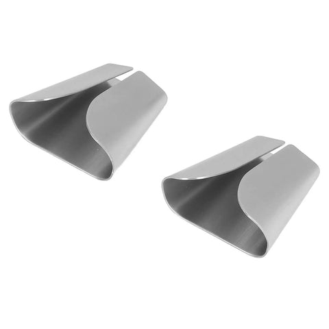 Pair of Stainless Steel V Type Towel Hook Wall Mount For Kitchen And Bathroom Rustproof V Slot Towel Holder No Drill Easy Setup
