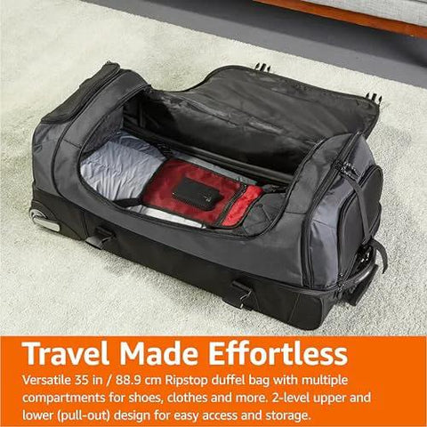 Massive 35 Inch Rolling Duffle Bag With Wheels