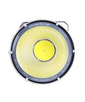 Hella Bright Outdoor Floodlight Delivering Serious Lumens And Rock Solid IP66 Waterproof Build Crafted From Heavy Duty Aluminum Alloy top view of round LED light