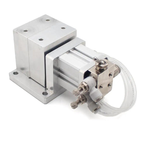 Pneumatic Milling Vise Heavy Duty Bench Clamp For Milling And Drilling Machines, Lightweight Aluminum Alloy Build, 3mm Stroke For Fast Precise Workpiece Positioning, Stable Clamping Force For Reliable Workholding, aluminum pneumatic vise with hose