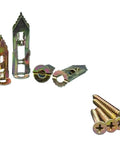 Self Drilling Drywall Anchors And Screws Kit For TV Mounts Cabinets And Curtains Fixing No Pre Drill Install, zinc-plated steel kit