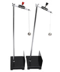 Two Pendulum Lab Demonstration Tools With Clear Dial For Physics Class, metal vibration pendulum balls, stable black bases