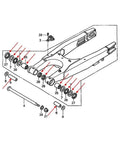 Diagram of Steering Head Bearing Kit And Swingarm Maintenance Set For CR125 2002 To 2007 Motocross Dirt Bike components