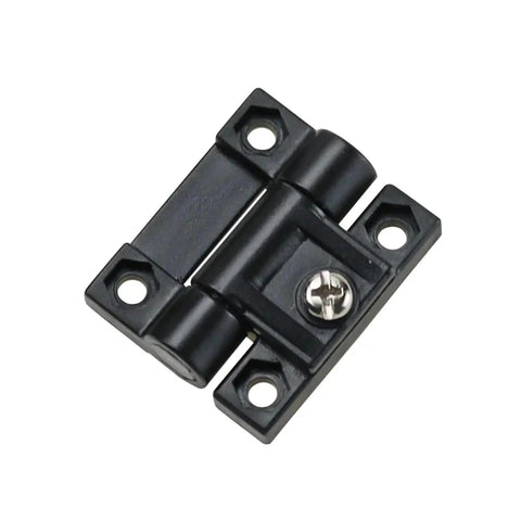 Black Plastic Folding Hinges For Adjustable Cabinet Doors Sturdy Yet Lightweight Cabinet Hardware For Easy DIY Install