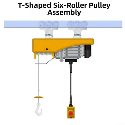 Pro Level Electric 6 Wheel Track Roller For 1 5/8 Metal Studs Quick Install Glide Mechanism with six-roller pulley assembly.