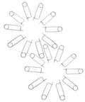 Heavy Duty Stainless Steel Cotter Pin Fastener Clips Locks Farm Hitch And Industrial Machinery With Anti Loosening Stability displayed in a circular arrangement.