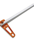 Rip Guide With Saw Plate And Rip Handle For Circular Saws, Pro Grade Precision Cutting System showing ruler and orange base