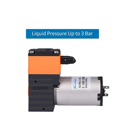 High Performance Klp01 Mini DC Brush Diaphragm Liquid Pump 400 Ml Per Min With Automatic Control Features Solid Self Priming Dry Running Capability Low Sound Level And Compact Design Great For Corrosive Liquids And General Purpose Fluid Transfer