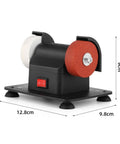Solid Compact Corded Electric Bench Grinder Tool Polisher Cutter With Dual Wheel Setup, Pure Copper Core Motor And Stable Base, 12.8x9.8x9 cm.