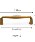 10 Pack Antique Brass Cabinet Pulls With 3 Inch Hole Center Solid Zinc Alloy Dresser Drawer Handles Vintage Bronze Hardware