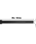 Inner tie rod removal tool, 20-inch black steel tube with knurled grip.