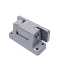 Rugged Aluminum Alloy Cold Storage Door Hinge YL-746 For Semi Embedded Install, One Piece, Built To Take A Beating Heavy Duty Industrial Grade Hardware, Durable Fridge And Freezer Door Pivot For Tough Kitchens Or Warehouses. gray hinged mount