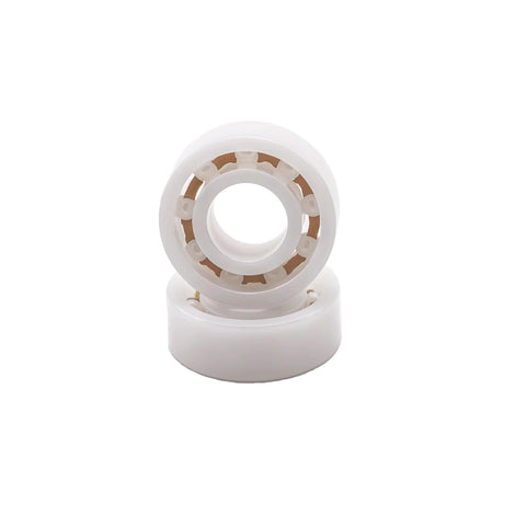 MR115 full ceramic fishing reel bearing, 5x11x4 mm, zirconia ceramic balls, white housing