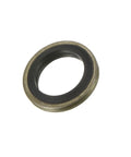 Meccanixity bonded sealing washer, M10, 15.5x10x2mm, carbon steel with nitrile rubber gasket