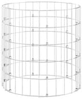 Heavy Duty Galvanized Steel Garden Composter 19.7 Inch Diameter Outdoor Compost Bin For Easy Waste Management And Enhanced Airflow