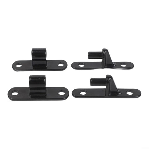 Heavy Duty Gate Hinges 304 Stainless Steel Wall Mount Rustproof For Farm Fences And Garage Doors Black Finish Five Eighths Pin