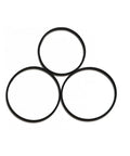 Replacement Belt Kit For Sony CD Players Includes 2 Drive Belts And 1 Door Belt For CDP CX300 CX350 CX355 DVP CX777ES DVP CX985V And Various CX Series Models With Easy Install High Quality, 3 black rubber belts