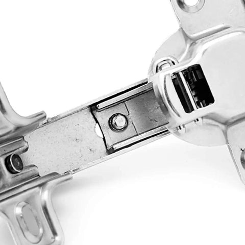 135 Degree Corner Folded Cabinet Door Hinge For Kitchen And Bathroom Cabinets Nickel Plated Iron Silver Finish Two Hole Base 1mm Thick