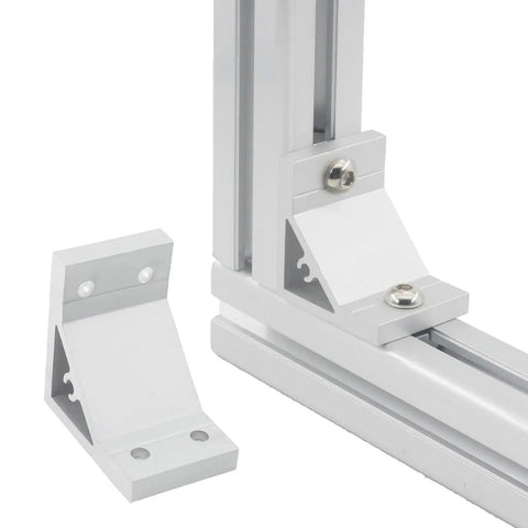 Heavy Duty Aluminum Corner Bracket Set For 2040 Extrusion Profiles 90 Degree Inside Fasteners 4 Pack Sturdy Corner Joints Connectors