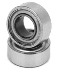 Top Grade 4 Pack SMR63ZZ Stainless Steel Roller Bearings for Cars, 3mm ID, 6mm OD, showing two bearings stacked.