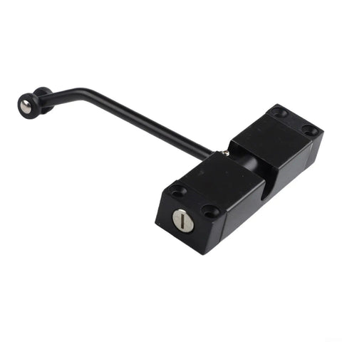 Automatic Hydraulic Door Closer With Stainless Steel Spring Hinge for Residential and Commercial Doors, Black Finish